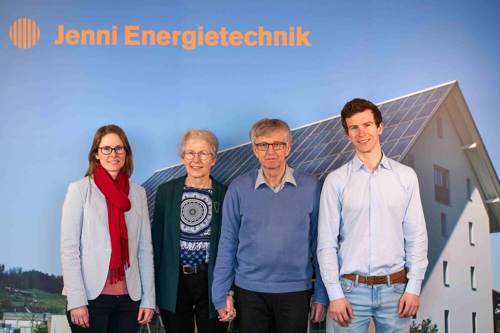 Tochter Tabea Bossard-Jenni, Karin und Josef Jenni, Sohn Josef Timoteo Jenni.